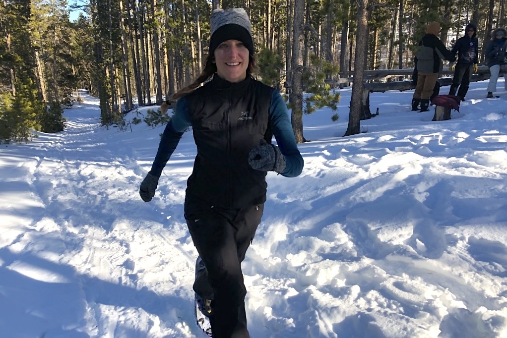 Penney snowshoe running